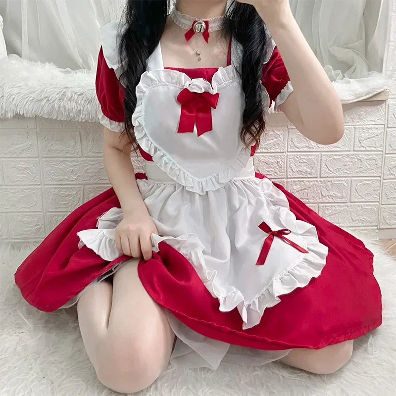 Lolita Cute Maid Dress, Cosplay Princess Lolita Dress,Popular Alice Red Wine Sweet Maid Dress
Lolita Cute Maid Dress, Cosplay Princess Lolita Dress,Popular Alice Red Wine Sweet Maid Dress