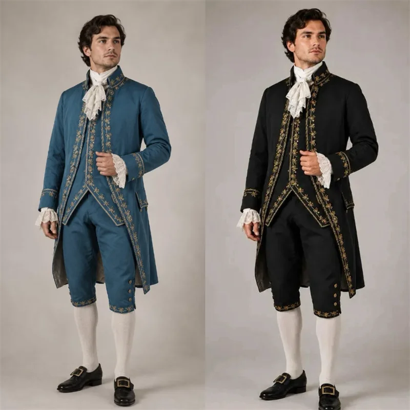 18th Century British Gentleman Victorian Costume Regency Renaissance Court Prince Tuxedo Uniform Ball Gown
18th Century British Gentleman Victorian Costume Regency Renaissance Court Prince Tuxedo Uniform Ball Gown