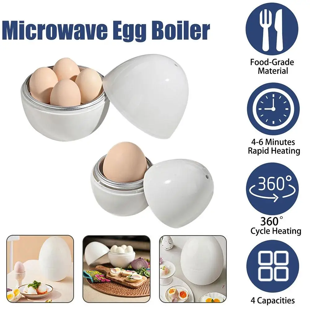 Microwave Egg Steamer Boiler Cooker 4 Eggs Capacity Tools or Quick Cooking Boiled Soft 5 Kitchen Easy Minutes Hard V8Q8
Microwave Egg Steamer Boiler Cooker 4 Eggs Capacity Tools or Quick Cooking Boiled Soft 5 Kitchen Easy Minutes Hard V8Q8