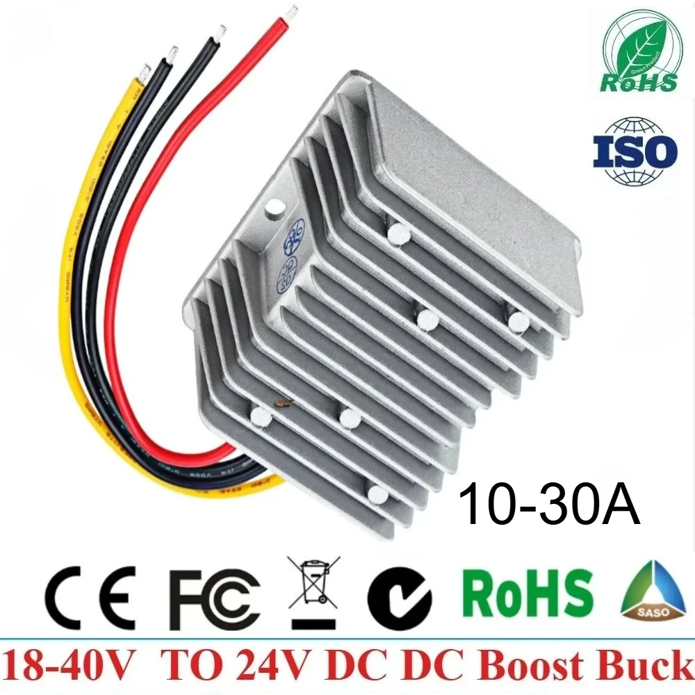 18-40V 36V 24V to 24V 10-30A DC DC Boost Buck Converter 24 Volt Stabilizer Voltage Regulator Power Supply For Cars Boats CE ROHS
18-40V 36V 24V to 24V 10-30A DC DC Boost Buck Converter 24 Volt Stabilizer Voltage Regulator Power Supply For Cars Boats CE ROHS