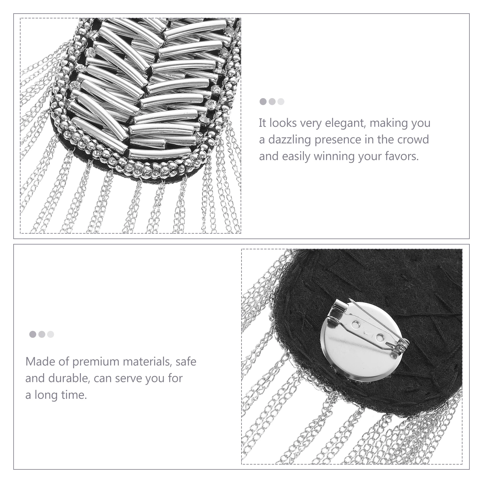 2pcs Epaulettes Metal Chain Rhinestones Epaulettes Tassel Accessories Metal Tassel Epaulet Dangle Pins Chest Decorations
2pcs Epaulettes Metal Chain Rhinestones Epaulettes Tassel Accessories Metal Tassel Epaulet Dangle Pins Chest Decorations