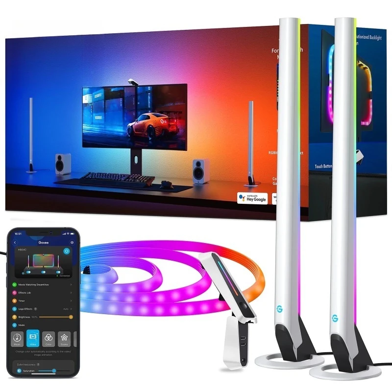 Светодиодные игровые фонари DreamView для помещений с световой панелью и камерой, проводной электрический, меняющий цвет
Светодиодные игровые фонари DreamView для помещений с световой панелью и камерой, проводной электрический, меняющий цвет