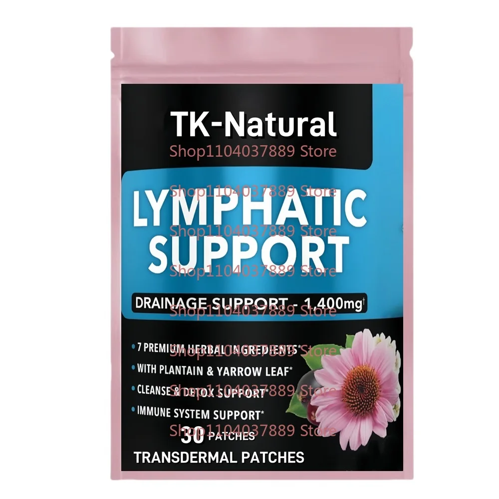 30 Patches Lymphatic Support Transdermal Patches with Echinacea - Lymph Node Detox Cleanse System Drainage
30 Patches Lymphatic Support Transdermal Patches with Echinacea - Lymph Node Detox Cleanse System Drainage