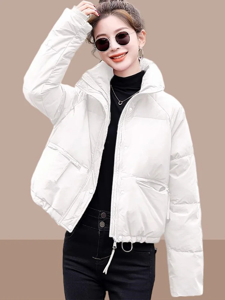 Women's Short Thickened Cotton Jacket Winter Warm Bread Style Coat Korean Version Loose Fit Long Sleeve Zipper Closure ...
Women's Short Thickened Cotton Jacket Winter Warm Bread Style Coat Korean Version Loose Fit Long Sleeve Zipper Closure ...