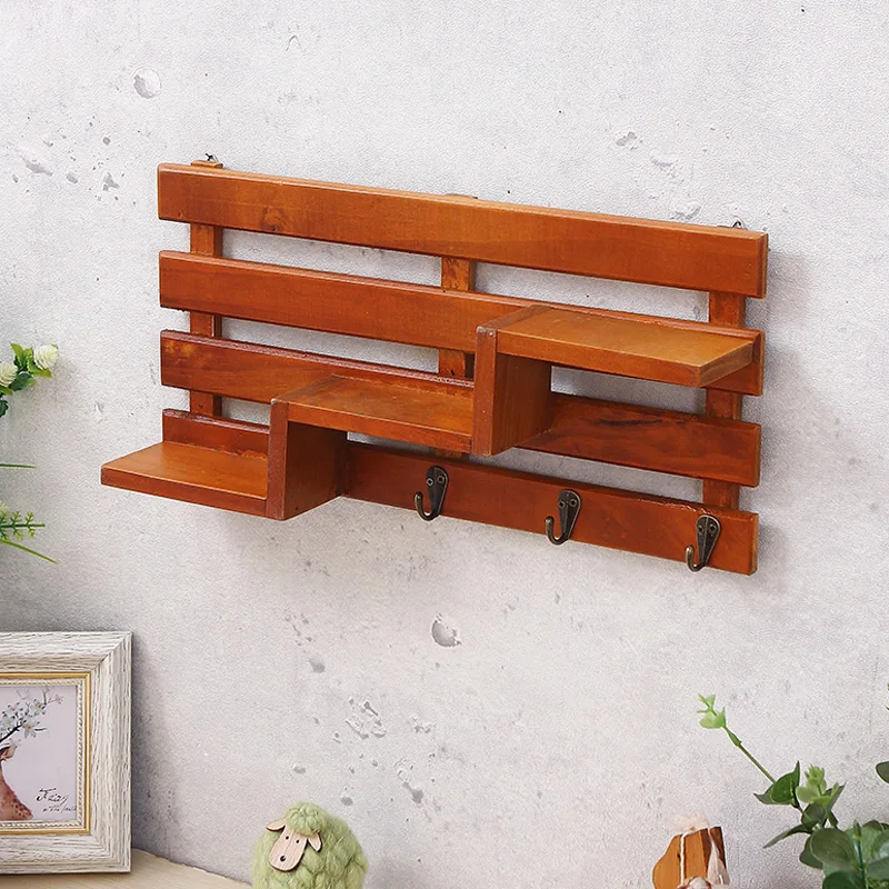 American Entryway Wall Shelf No-Drill Wooden Wall Mounted Organizer, Vintage Coat and Key Hanger Creative Entryway Decor
American Entryway Wall Shelf No-Drill Wooden Wall Mounted Organizer, Vintage Coat and Key Hanger Creative Entryway Decor