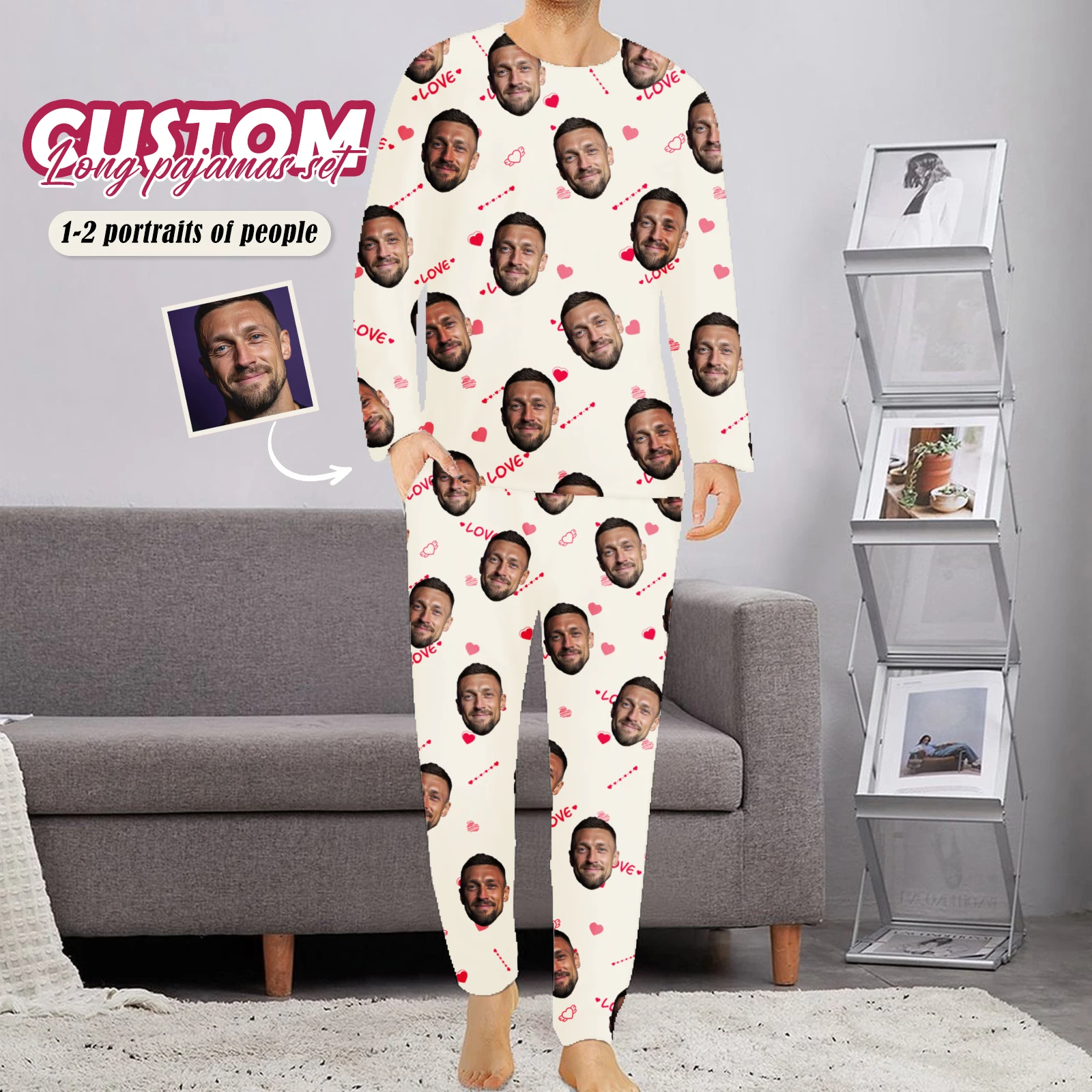 Custom Christmas Face Family Pajama Sets Personalized Photo Homewear Set
Custom Christmas Face Family Pajama Sets Personalized Photo Homewear Set