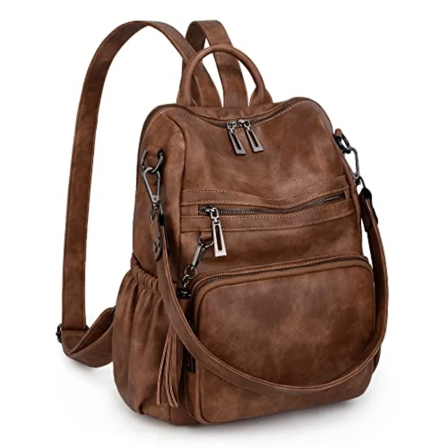 UTO Women Backpack Purse Leather Vegan Ladies Fashion Designer Rucksack Convertible Travel Shoulder Bag with Tassel
UTO Women Backpack Purse Leather Vegan Ladies Fashion Designer Rucksack Convertible Travel Shoulder Bag with Tassel