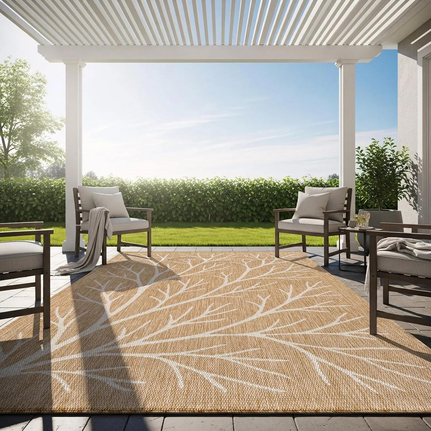 Washable Indoor Outdoor Rug 6x9 Modern Area Rugs Branch Pattern Non Shedding Waterproof Easy Clean Patio Deck Porch Living Ro
Washable Indoor Outdoor Rug 6x9 Modern Area Rugs Branch Pattern Non Shedding Waterproof Easy Clean Patio Deck Porch Living Ro