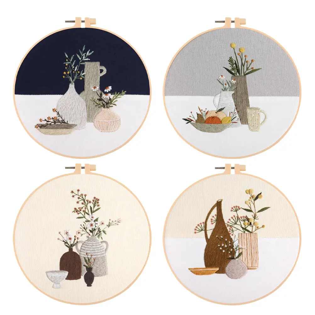 4 Sets Household Embroidery Kits Cross Stitch H crafted Embroidery Kits Polyester Fabric DIY Supplies Household Decor
4 Sets Household Embroidery Kits Cross Stitch H crafted Embroidery Kits Polyester Fabric DIY Supplies Household Decor