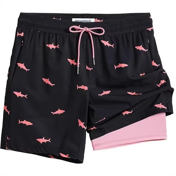 Double layer 3D men's beach pants, quick-drying with shark print shorts lined, anti-light for seaside vacation
Double layer 3D men's beach pants, quick-drying with shark print shorts lined, anti-light for seaside vacation