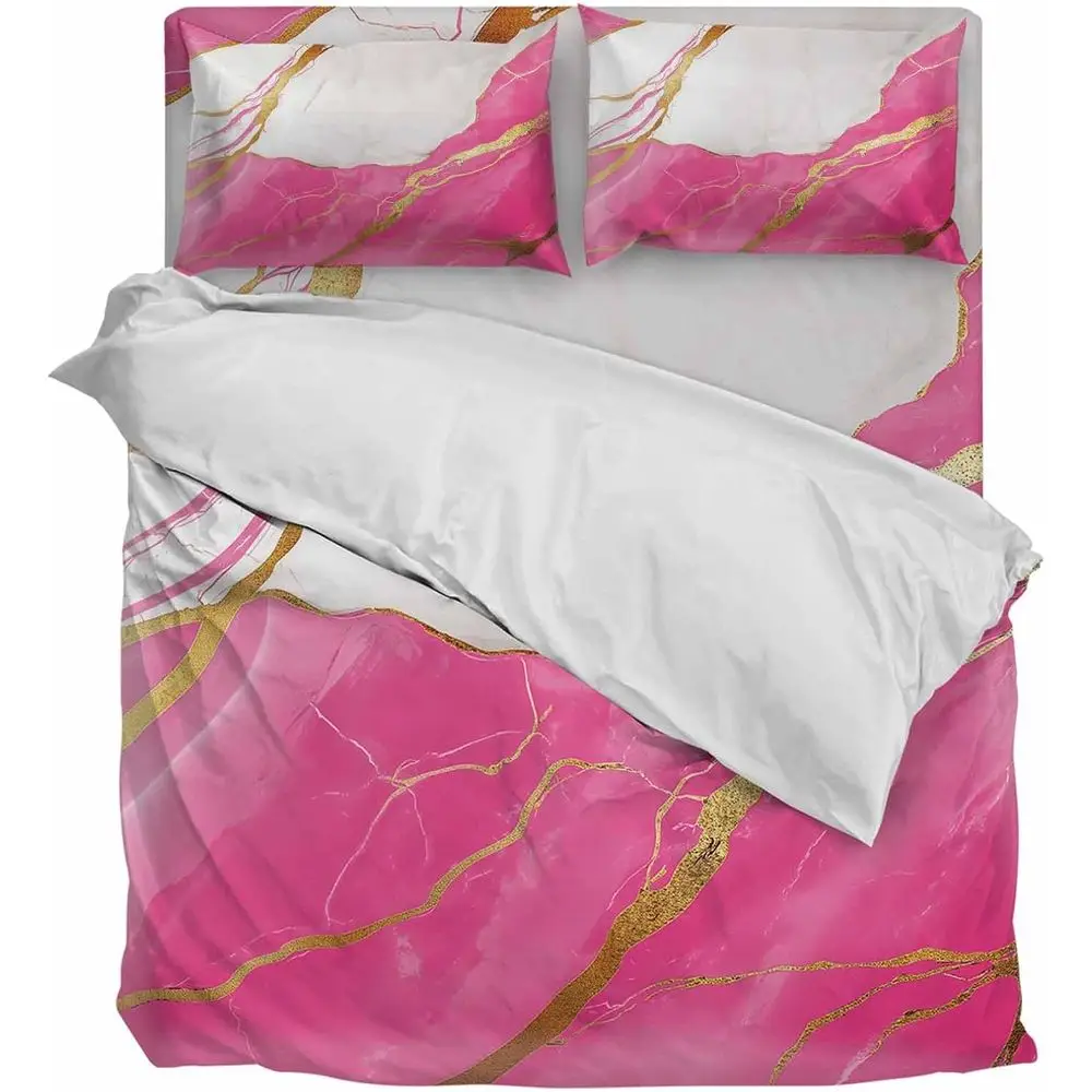 Duvet Cover Caliornia King Size Pink White Marble Texture Ultra Sot Bedding Set Comorter Cover Set 4 Pieces 1 Duvet Cover with Z
Duvet Cover Caliornia King Size Pink White Marble Texture Ultra Sot Bedding Set Comorter Cover Set 4 Pieces 1 Duvet Cover with Z