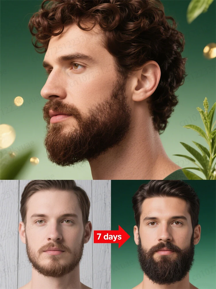 Beard, leg and chest hair vitality growth essence awakens beard growth and makes the beard shape gradually fuller
Beard, leg and chest hair vitality growth essence awakens beard growth and makes the beard shape gradually fuller