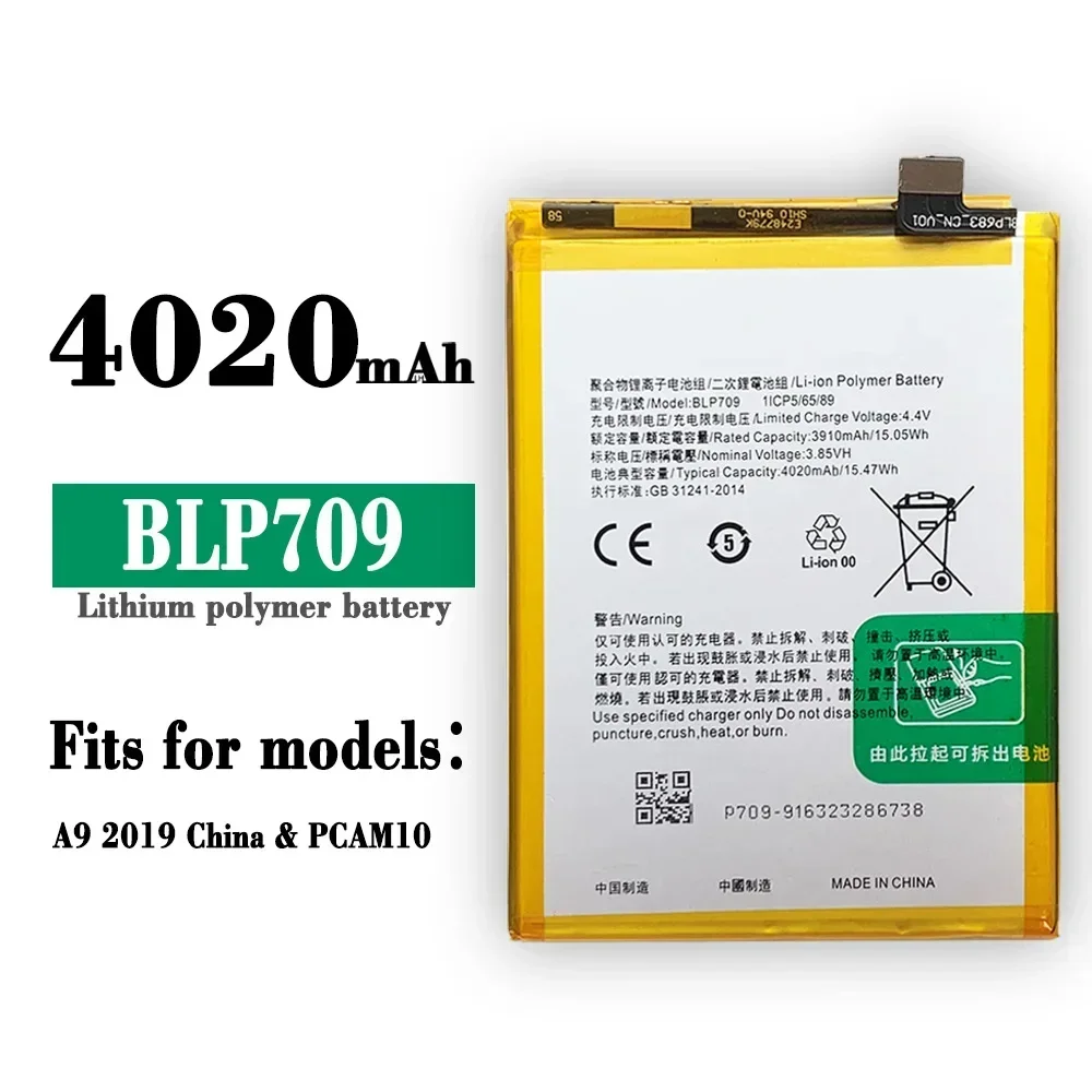 Сменный аккумулятор для мобильного телефона OPPO A9 China PCAM10 BLP709, новый встроенный аккумулятор большой емкости
Сменный аккумулятор для мобильного телефона OPPO A9 China PCAM10 BLP709, новый встроенный аккумулятор большой емкости