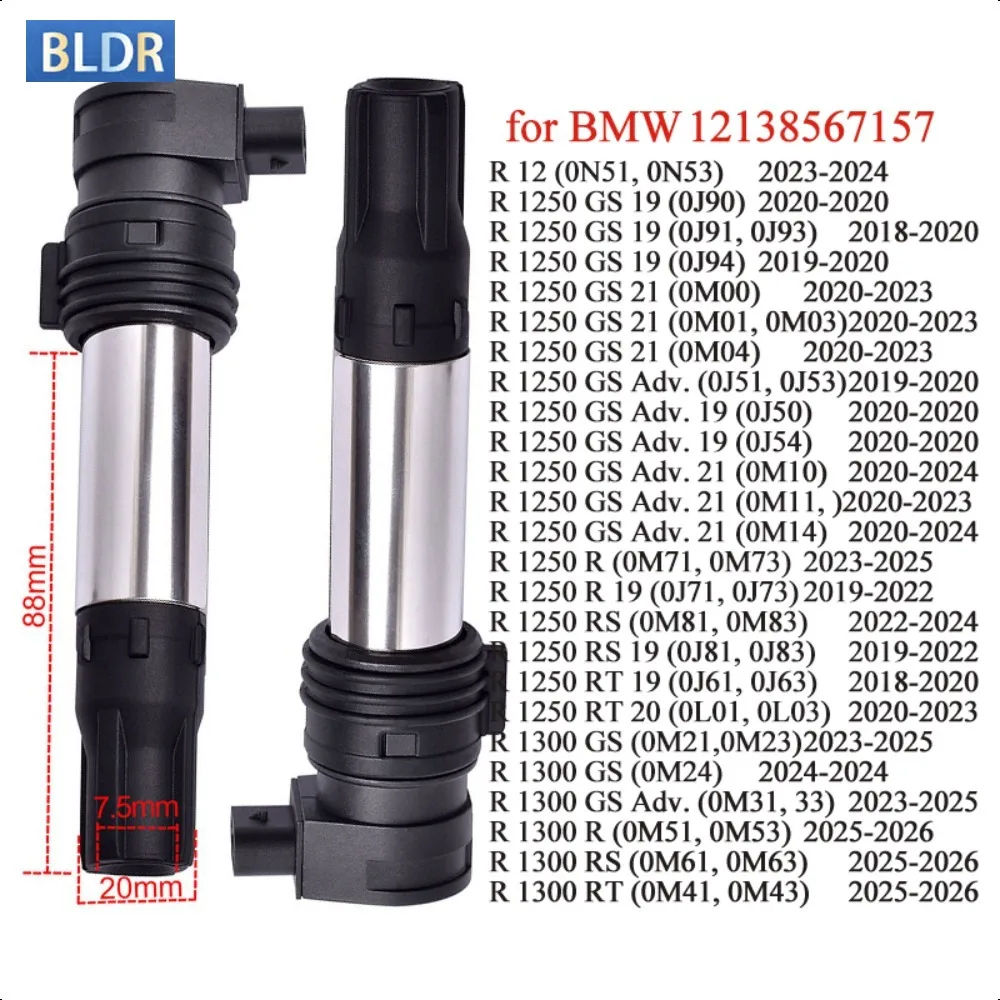 Motorcycle Accessories Ignition Coil 12138567157 for BMW R 12 R 1250 GS RT R1250 GS Adventure R 1300 RS R1300 RS
Motorcycle Accessories Ignition Coil 12138567157 for BMW R 12 R 1250 GS RT R1250 GS Adventure R 1300 RS R1300 RS