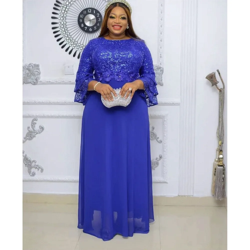 2023 New Fashion Plus Size African Party Dresses for Women Flare Long Sleeve Lace Wedding Gown Elegant Evening Party Maxi Dress
2023 New Fashion Plus Size African Party Dresses for Women Flare Long Sleeve Lace Wedding Gown Elegant Evening Party Maxi Dress