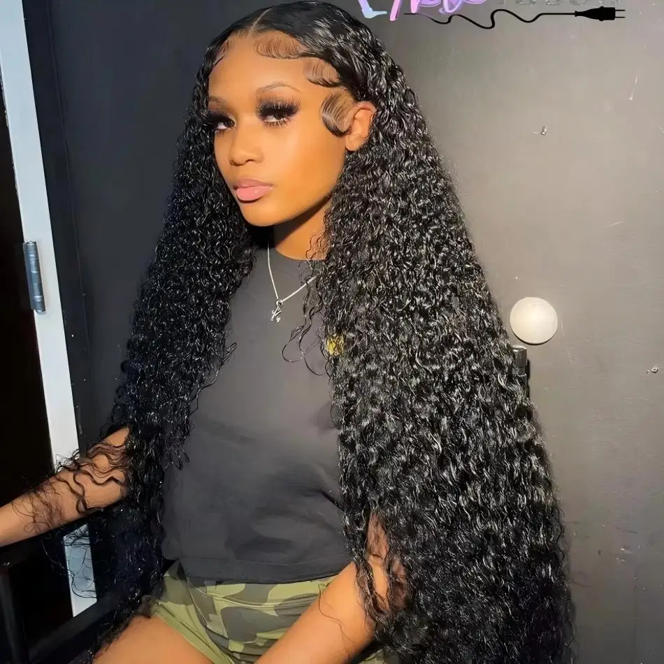 220 Density 13X6 Hd Lace Front Human Hair Wigs Deeo Water Wave Transparent Lace Frontal Wig Curly Brazilian 30 32 Inch For Women 
220 Density 13X6 Hd Lace Front Human Hair Wigs Deeo Water Wave Transparent Lace Frontal Wig Curly Brazilian 30 32 Inch For Women