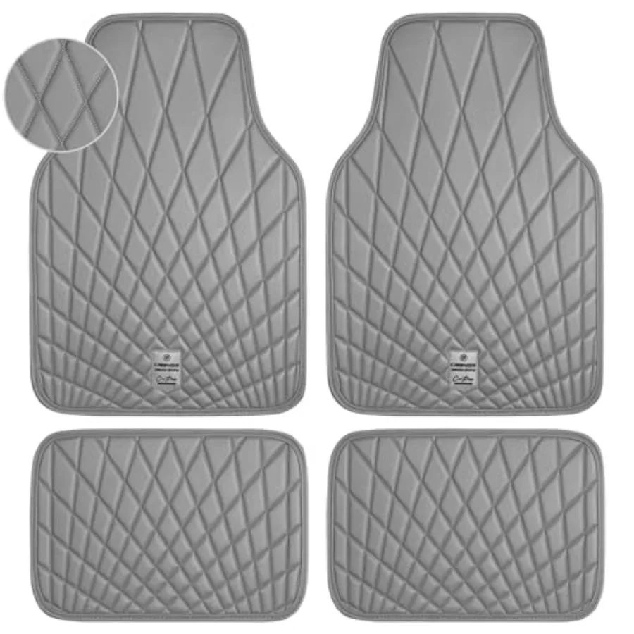 Luxury Faux Leather Floor Mats for Cars, Waterproof All Weather Car Mats Full Set, Anti-Slip Deluxe Automotive Floor Mats Unive
Luxury Faux Leather Floor Mats for Cars, Waterproof All Weather Car Mats Full Set, Anti-Slip Deluxe Automotive Floor Mats Unive
