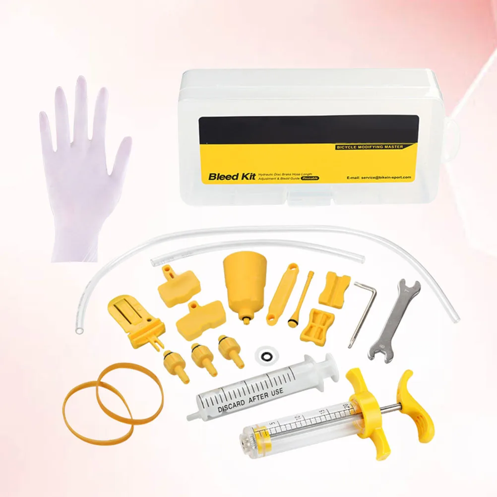 1Set Brake Oil Bleed Tool Ultra Compatible Hydraulic Disc Filling Kit for Bike Repair Easy-to-Use Design with Waste Oil
1Set Brake Oil Bleed Tool Ultra Compatible Hydraulic Disc Filling Kit for Bike Repair Easy-to-Use Design with Waste Oil