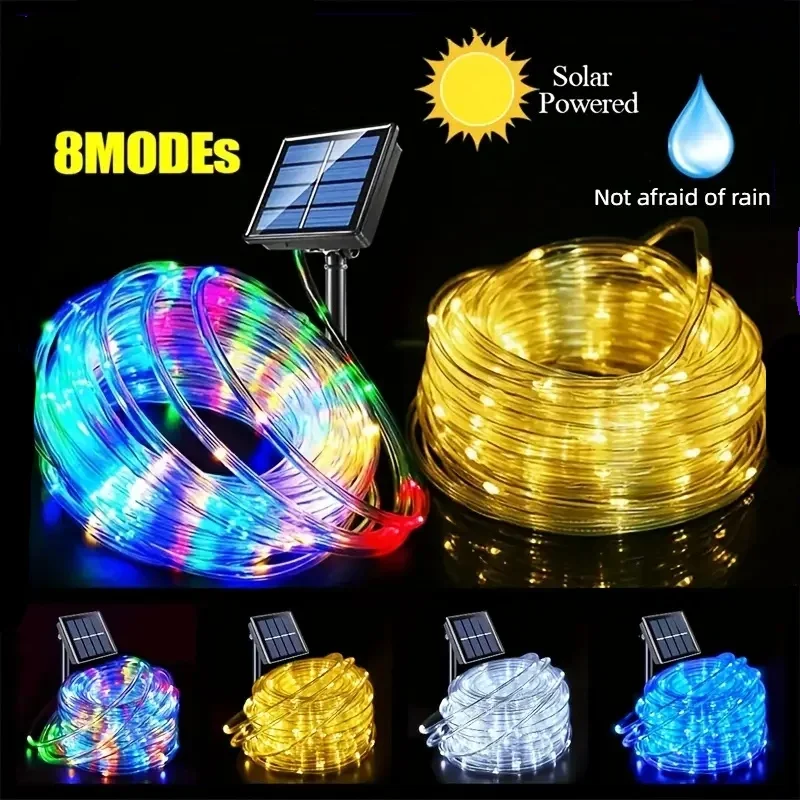 Solar Rope Lights 8 Lighting Mode Outdoor Indoor Lighting for Patio Pool Bedroom Landscape Lighting Christmas Tree Decorations
Solar Rope Lights 8 Lighting Mode Outdoor Indoor Lighting for Patio Pool Bedroom Landscape Lighting Christmas Tree Decorations