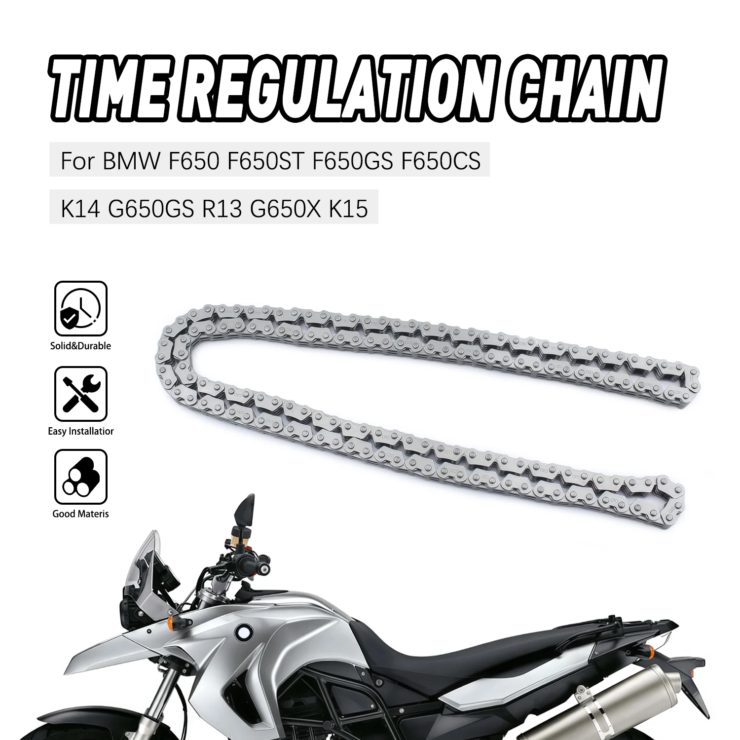 Timing Cam Chain For BWM F650GS F700GS F800GS F800GT F800R F800S 11317690475 Motorbike Engine Accessories
Timing Cam Chain For BWM F650GS F700GS F800GS F800GT F800R F800S 11317690475 Motorbike Engine Accessories
