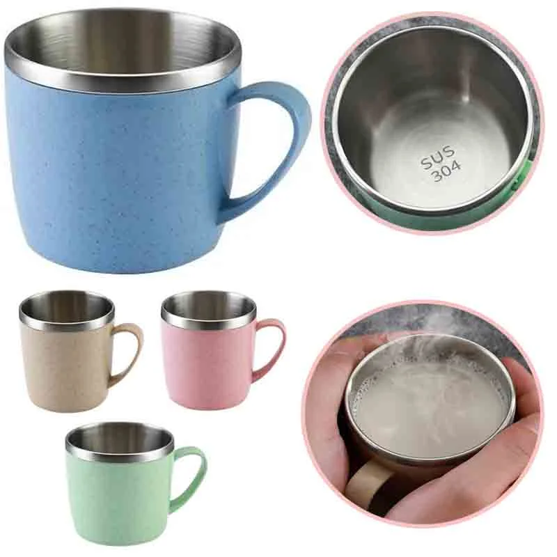 304 Stainless Steel Water Cup Milk Juice Tea Coffee Double Layer Insulation Tropical Handle Mug Office Drinkware Kitchen Tools
304 Stainless Steel Water Cup Milk Juice Tea Coffee Double Layer Insulation Tropical Handle Mug Office Drinkware Kitchen Tools