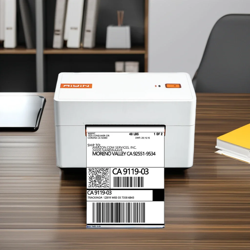 Aiyin 3inch 80mm Mini Bluetooth Thermal Printer Shipping Label Barcode Printer for Convenient Printing
Aiyin 3inch 80mm Mini Bluetooth Thermal Printer Shipping Label Barcode Printer for Convenient Printing