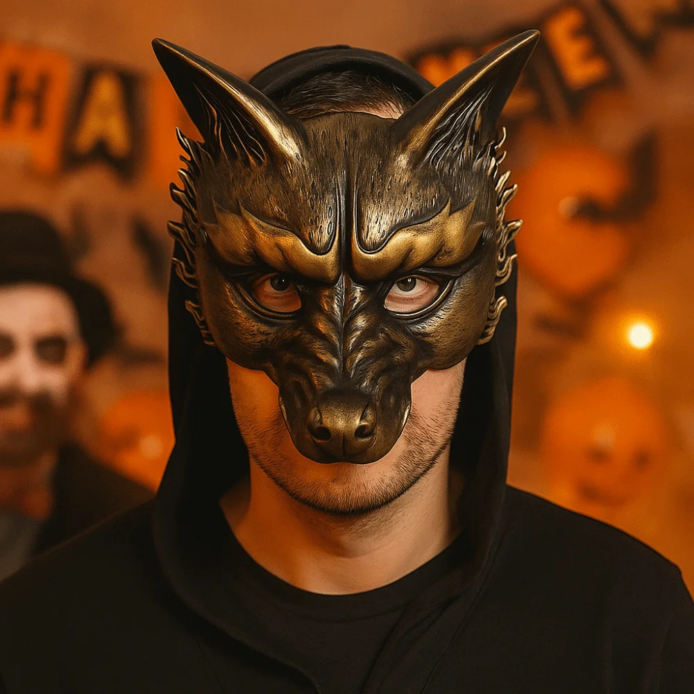 Creative Wolf Halloween Mask Animal Half Face Masquerade Mask Dress Up Props Foam Cosplay Mask Party
Creative Wolf Halloween Mask Animal Half Face Masquerade Mask Dress Up Props Foam Cosplay Mask Party