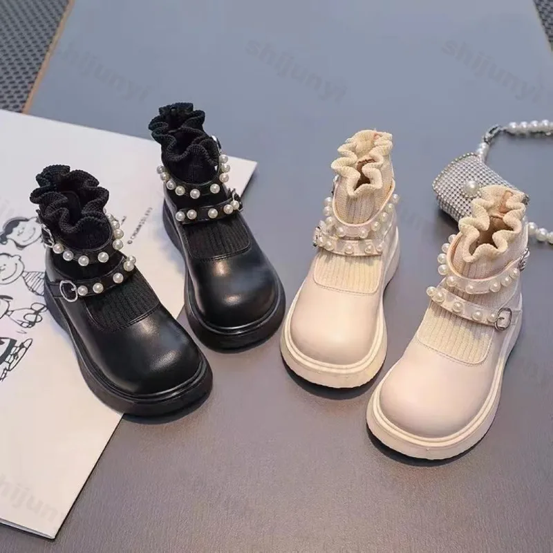 Children Ankle Boots Autumn Fashion Pu Leather Kids Short Boot Knitted Buckle Comfortable Non Slip Outdoor Girls Princess Boots
Children Ankle Boots Autumn Fashion Pu Leather Kids Short Boot Knitted Buckle Comfortable Non Slip Outdoor Girls Princess Boots