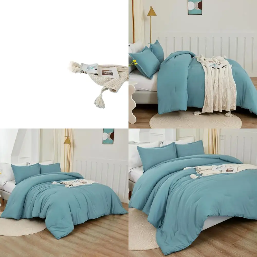 Большой комплект одеял Queen Size Greyish Teal, легкое однотонное постельное белье из трех предметов, всесезонный пушистый комплект постельного белья (одеяло 98x98 и
Большой комплект одеял Queen Size Greyish Teal, легкое однотонное постельное белье из трех предметов, всесезонный пушистый комплект постельного белья (одеяло 98x98 и