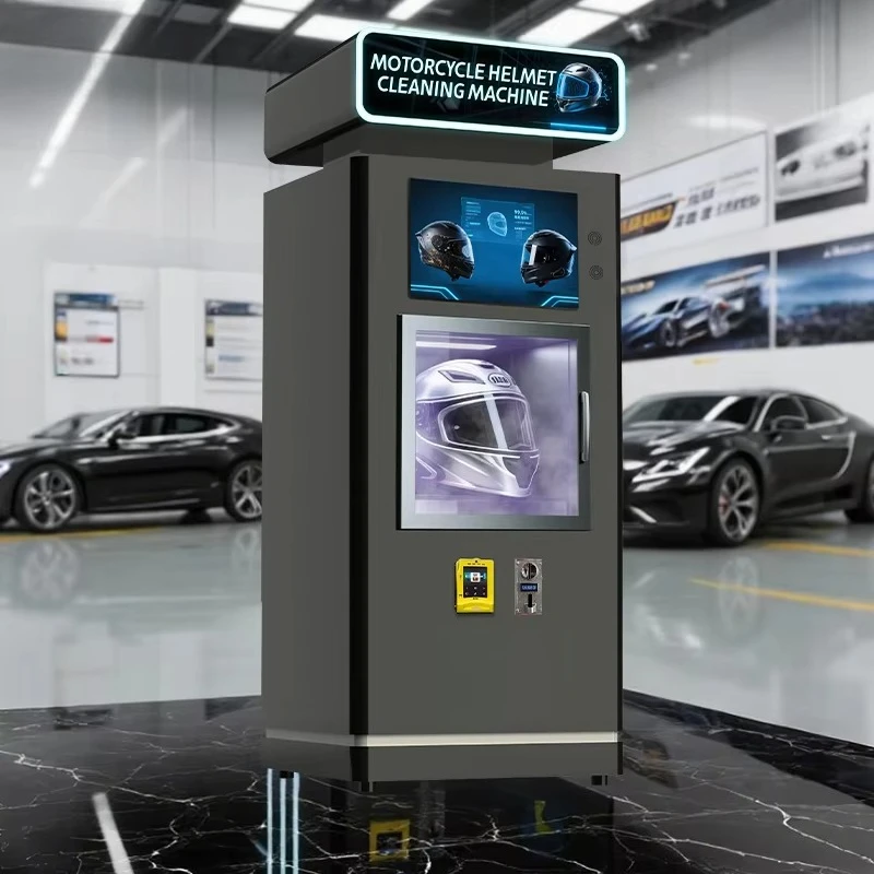 Индивидуальный новый дизайн умного мини-продажного автомата для очистки шлемов для общественных зон и самообслуживания
Индивидуальный новый дизайн умного мини-продажного автомата для очистки шлемов для общественных зон и самообслуживания