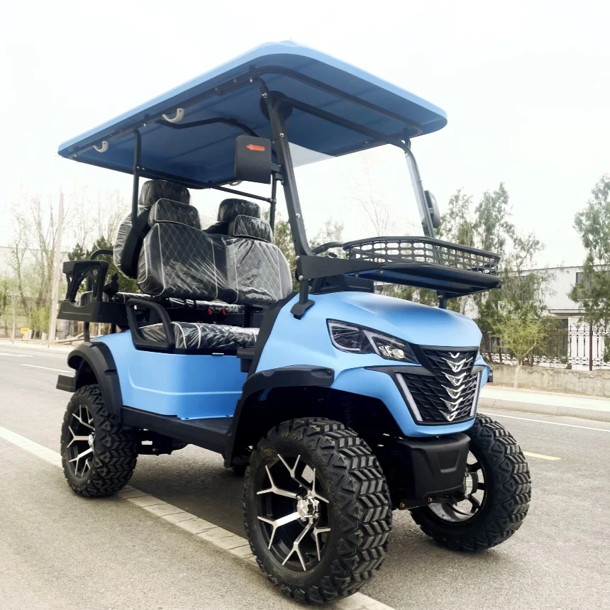 Hot Sale Golf Cart 12 Inch Off Road Tire Aluminum Wheels 72V Lithium Battery 2 Front+2 Rear 4 Seater Electric Golf Cart
Hot Sale Golf Cart 12 Inch Off Road Tire Aluminum Wheels 72V Lithium Battery 2 Front+2 Rear 4 Seater Electric Golf Cart