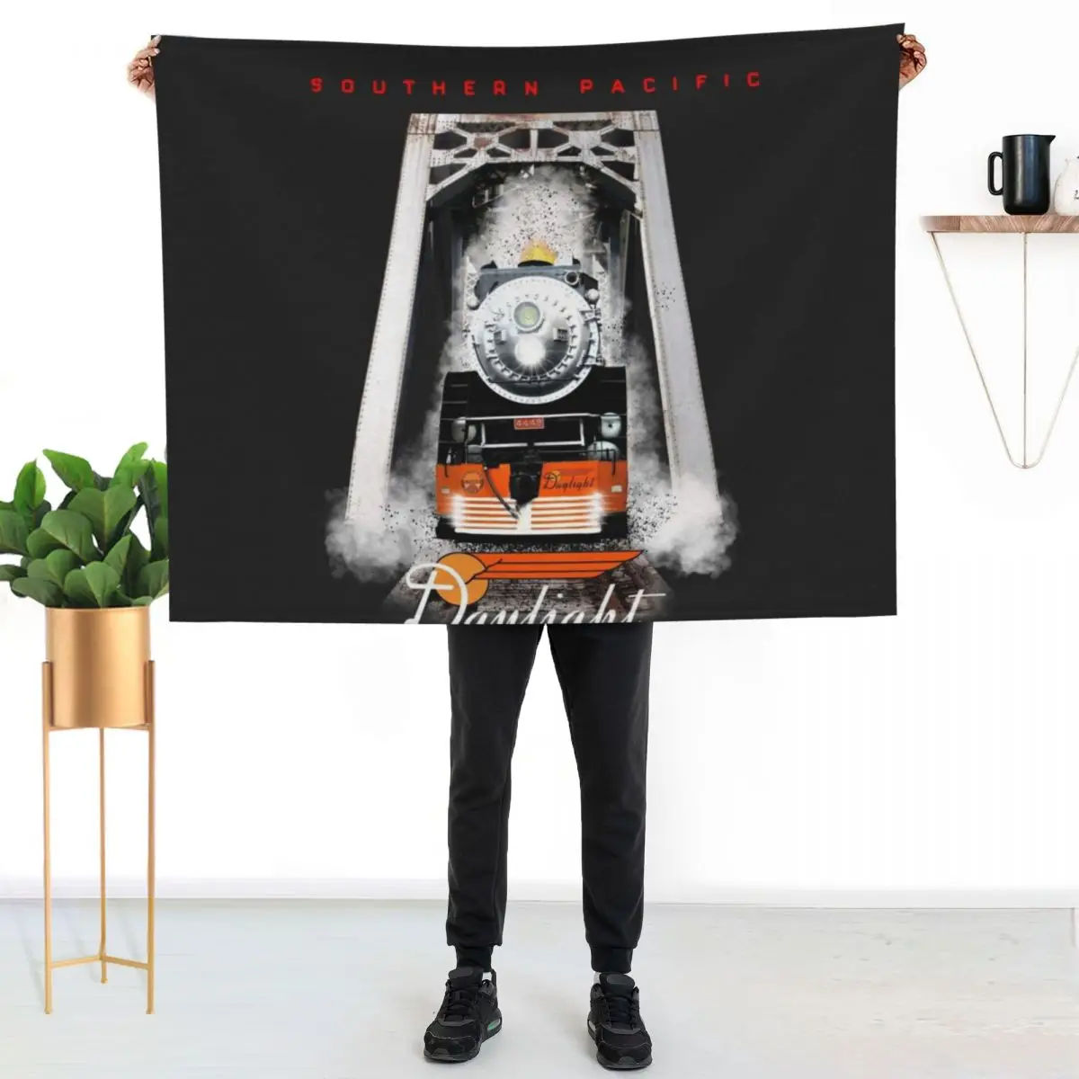 The Legendary Southern Pacific 4449 Daylight Steam Locomotive by Motormaniac Throw Blanket
The Legendary Southern Pacific 4449 Daylight Steam Locomotive by Motormaniac Throw Blanket
