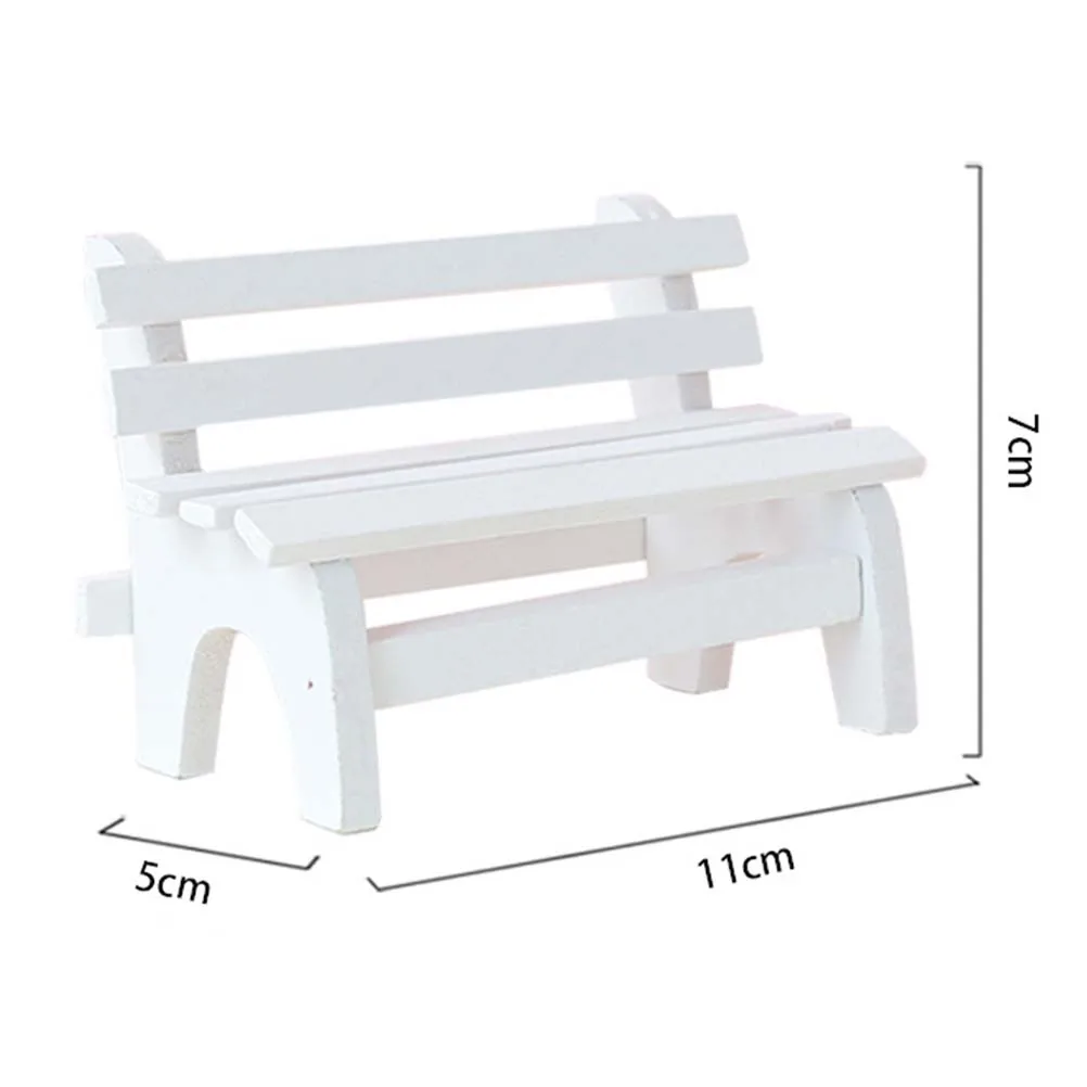 Miniature Micro Landscape Ornament Wooden White Double Garden Bench Porch Chair for Photo Booth Props Home Decoration (White)
Miniature Micro Landscape Ornament Wooden White Double Garden Bench Porch Chair for Photo Booth Props Home Decoration (White)
