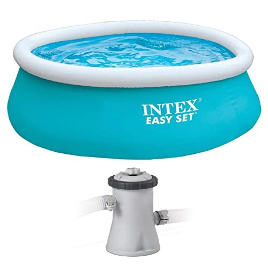 Easy Set 6 Foot x 20 Inch Round Inflatable Above Ground Outdoor Backyard Swimming Pool with 330 GPH Easy Set Cartridge Filter P
Easy Set 6 Foot x 20 Inch Round Inflatable Above Ground Outdoor Backyard Swimming Pool with 330 GPH Easy Set Cartridge Filter P