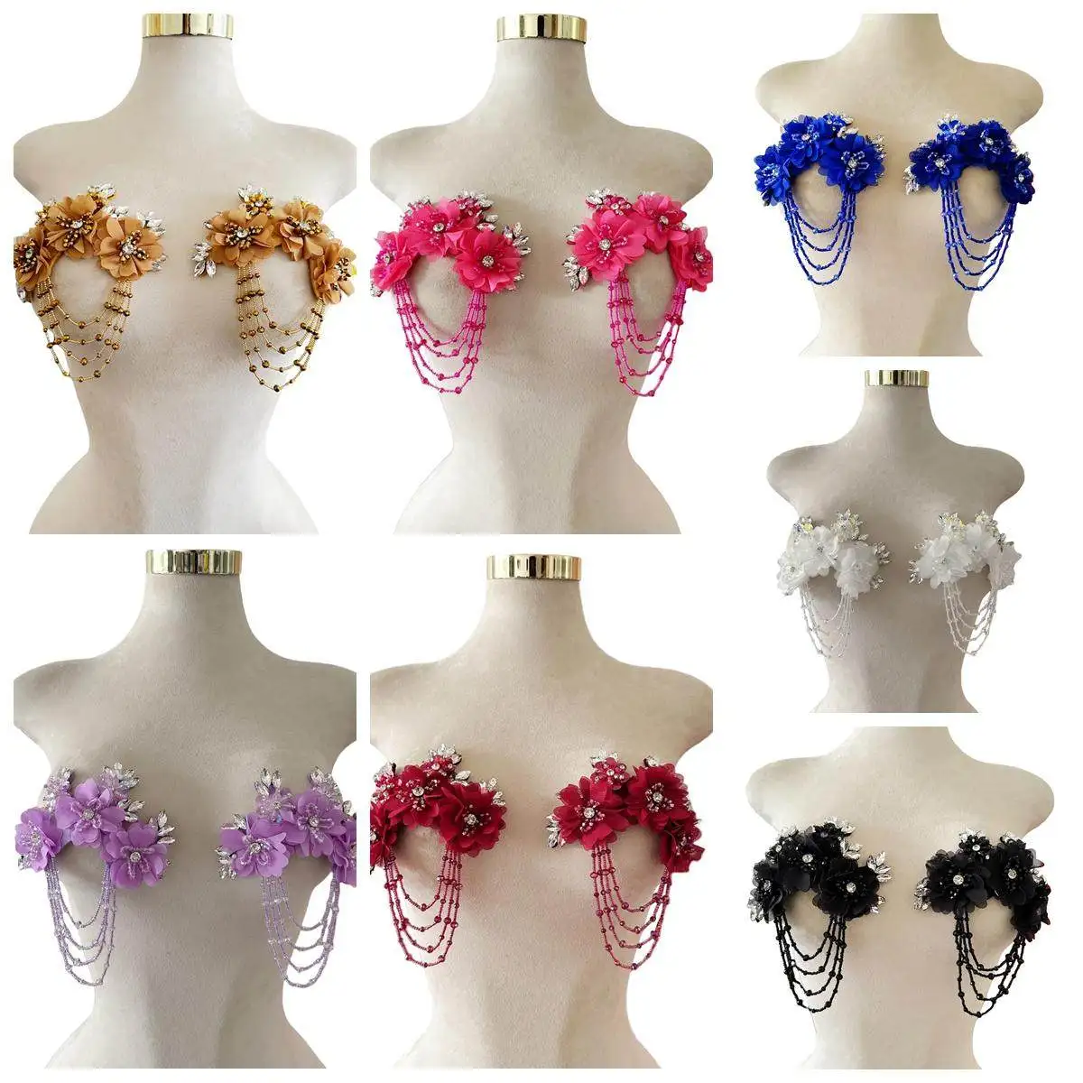 Элитная ткань ручной работы с 3D цветочным узором, бисером и стразами для декора одежды, аппликация для вечерних платьев
Элитная ткань ручной работы с 3D цветочным узором, бисером и стразами для декора одежды, аппликация для вечерних платьев