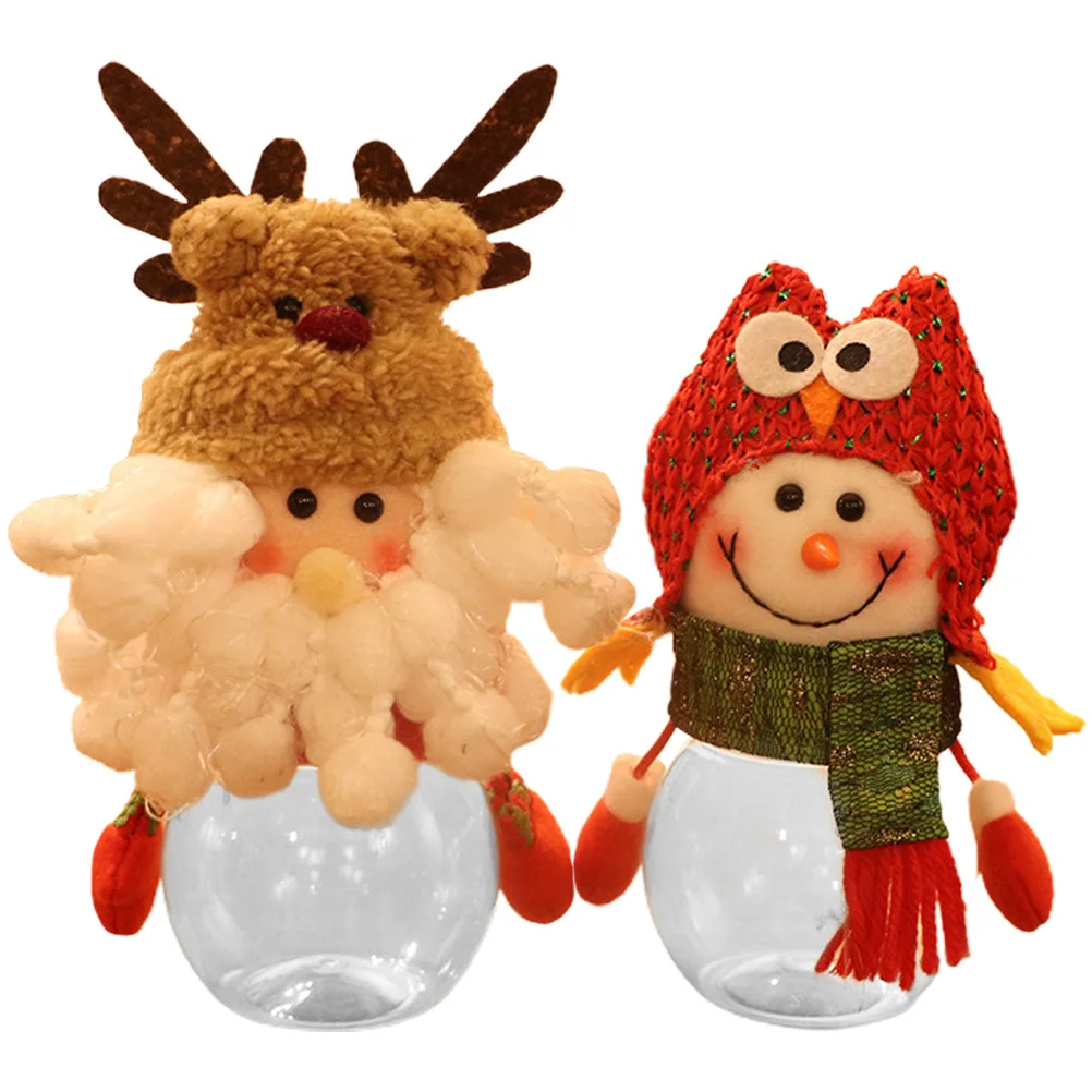 2Pcs Creative Christmas Box Festive Candy Jar with Exquisite Snowman Santa Pattern Portable Biscuit Case for Small Treats
2Pcs Creative Christmas Box Festive Candy Jar with Exquisite Snowman Santa Pattern Portable Biscuit Case for Small Treats