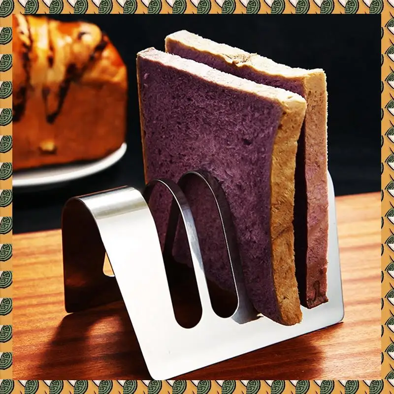 A77I 2X Toast Rack Bread Holder 4 Slice Slots Bread Loaf Stand Stainless Steel Tool Cooling Grid Bread Rack
A77I 2X Toast Rack Bread Holder 4 Slice Slots Bread Loaf Stand Stainless Steel Tool Cooling Grid Bread Rack