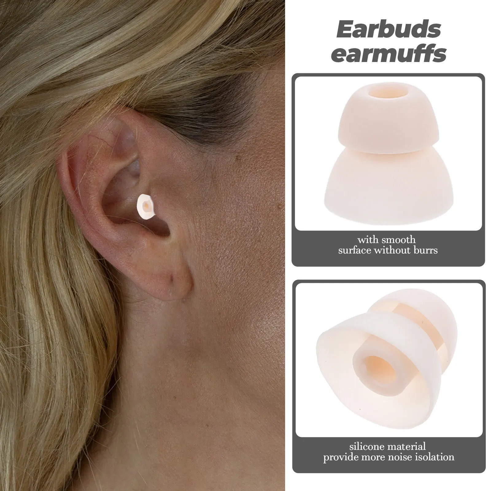 8Pcs Silicone Earbuds Tips Soft Flexible Water-Washable Antistatic Replaceable for Earphones Noise Isolation Gym
8Pcs Silicone Earbuds Tips Soft Flexible Water-Washable Antistatic Replaceable for Earphones Noise Isolation Gym