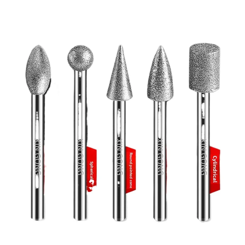 Diamond grinding head 3mm small diamond sand grinding head tool metal jade polishing electric internal grinding head
Diamond grinding head 3mm small diamond sand grinding head tool metal jade polishing electric internal grinding head
