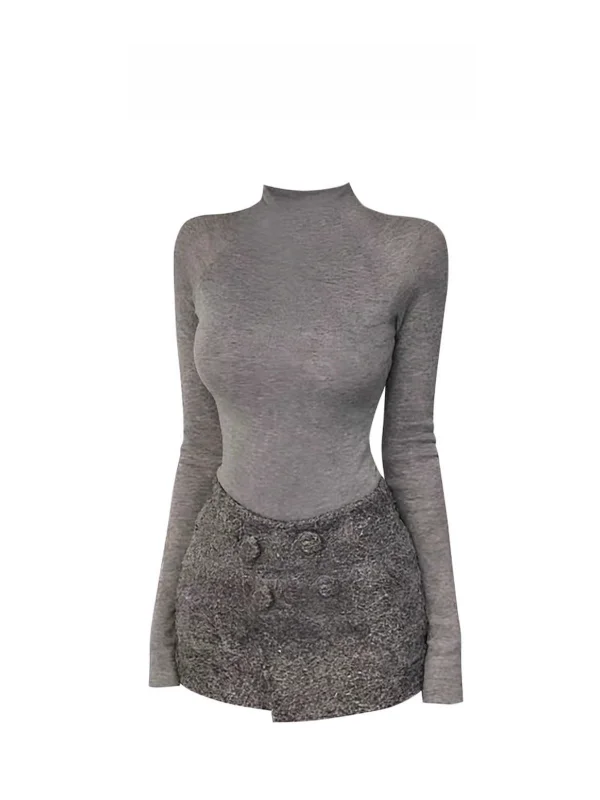 Slim Fit High Collar Zen Sle Sexy Faionable Women's Set Casual Wear Midi Skirt Versatile Sli Spring Collection
Slim Fit High Collar Zen Sle Sexy Faionable Women's Set Casual Wear Midi Skirt Versatile Sli Spring Collection