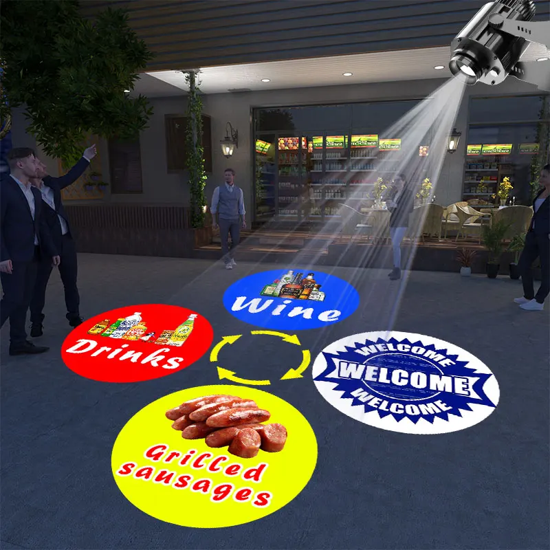 STLF Custom Logo 4-Gobo Carousel LED Wall Projection Outdoor Waterproof IP67 Bright HD Advertising Lights Aluminum Telecontrolle
STLF Custom Logo 4-Gobo Carousel LED Wall Projection Outdoor Waterproof IP67 Bright HD Advertising Lights Aluminum Telecontrolle