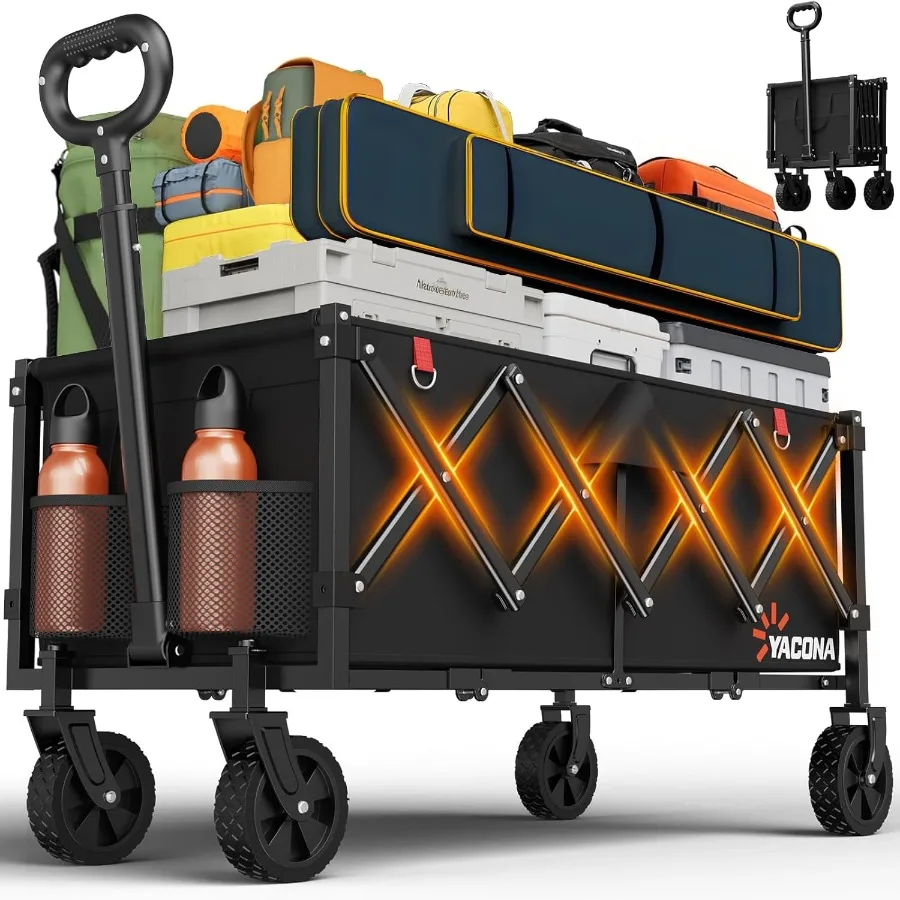 35 L Extra Long Foldable Heavy Duty Utility Cart with Wheels for Groceries Shopping Camping Sports 360LBS Capacity Portable Col
35 L Extra Long Foldable Heavy Duty Utility Cart with Wheels for Groceries Shopping Camping Sports 360LBS Capacity Portable Col