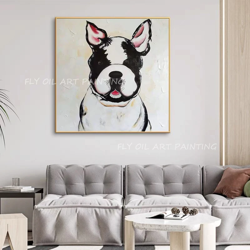 Dog grey canvas large size new design manual knife thick landscape color photo poster painting Wall Street simple design artwork
Dog grey canvas large size new design manual knife thick landscape color photo poster painting Wall Street simple design artwork