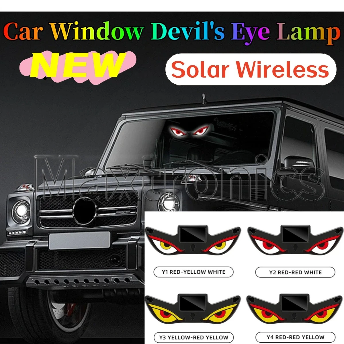 NEW Car Window Devil's Eye Lamp Solar Wireless Suction Cup LED Ambient Light USB Rechargeable Wiring Free Atmosphere Neon Light
NEW Car Window Devil's Eye Lamp Solar Wireless Suction Cup LED Ambient Light USB Rechargeable Wiring Free Atmosphere Neon Light