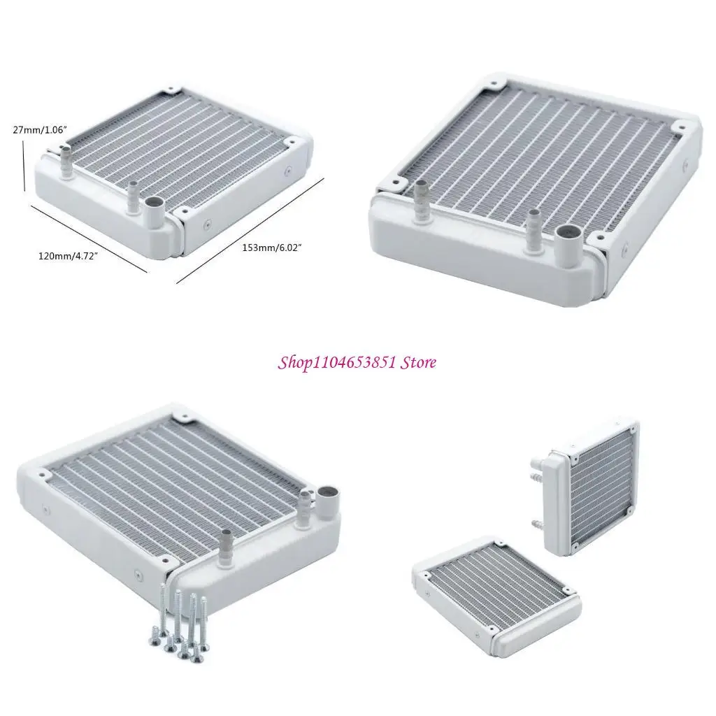 G1/4 Thread 120mm PC Water Heat Exchanger Computer Aluminum Heat Radiator Heat Sink for Computer Water Cooling System
G1/4 Thread 120mm PC Water Heat Exchanger Computer Aluminum Heat Radiator Heat Sink for Computer Water Cooling System