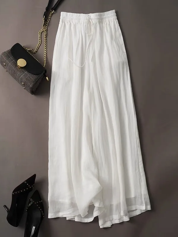 High Waist Breathable Thin Wide Leg Pants Loose Fit Casual Skirt Pants for plus Size Women Summer Comfortable Cotton Blend
High Waist Breathable Thin Wide Leg Pants Loose Fit Casual Skirt Pants for plus Size Women Summer Comfortable Cotton Blend