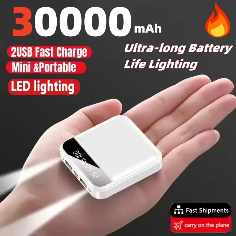Мини-банк питания 30000 мАч, сверхдлительный срок службы батареи, освещение, быстрая зарядка, большая емкость, портативный уличный фонарик, внешний аккумулятор, новинка
Мини-банк питания 30000 мАч, сверхдлительный срок службы батареи, освещение, быстрая зарядка, большая емкость, портативный уличный фонарик, внешний аккумулятор, новинка