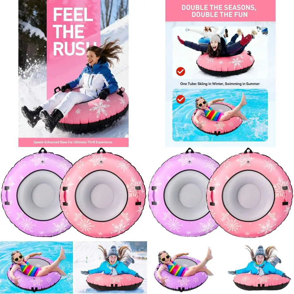 Прочные снежные трубки из ПВХ для взрослых, упаковка 1 или 2 шт. с холщовыми ручками, буксировочным ремнем и ремонтным комплектом для зимних развлечений на санях.
Прочные снежные трубки из ПВХ для взрослых, упаковка 1 или 2 шт. с холщовыми ручками, буксировочным ремнем и ремонтным комплектом для зимних развлечений на санях.