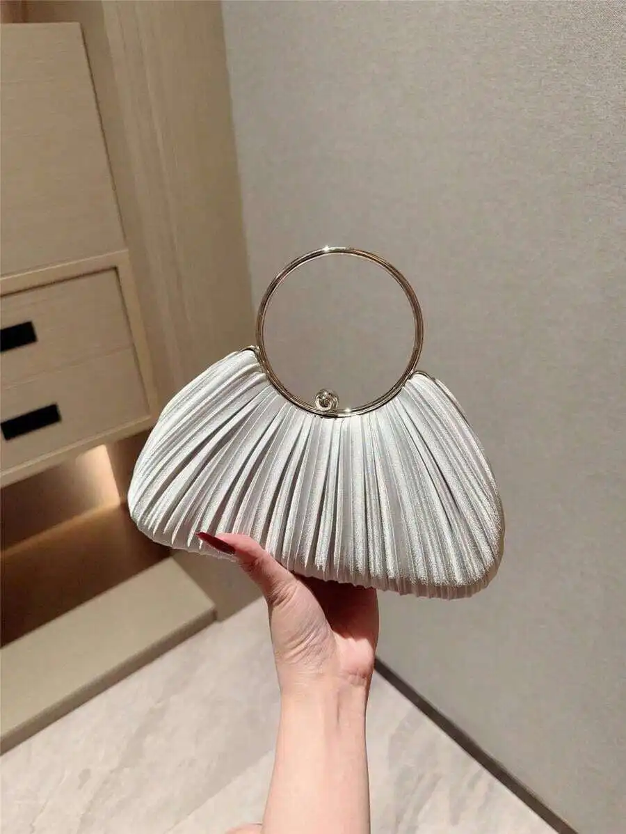Womens Metallic Pleated Clutch Bag For Evening Party Wedding Prom Banquet
Womens Metallic Pleated Clutch Bag For Evening Party Wedding Prom Banquet