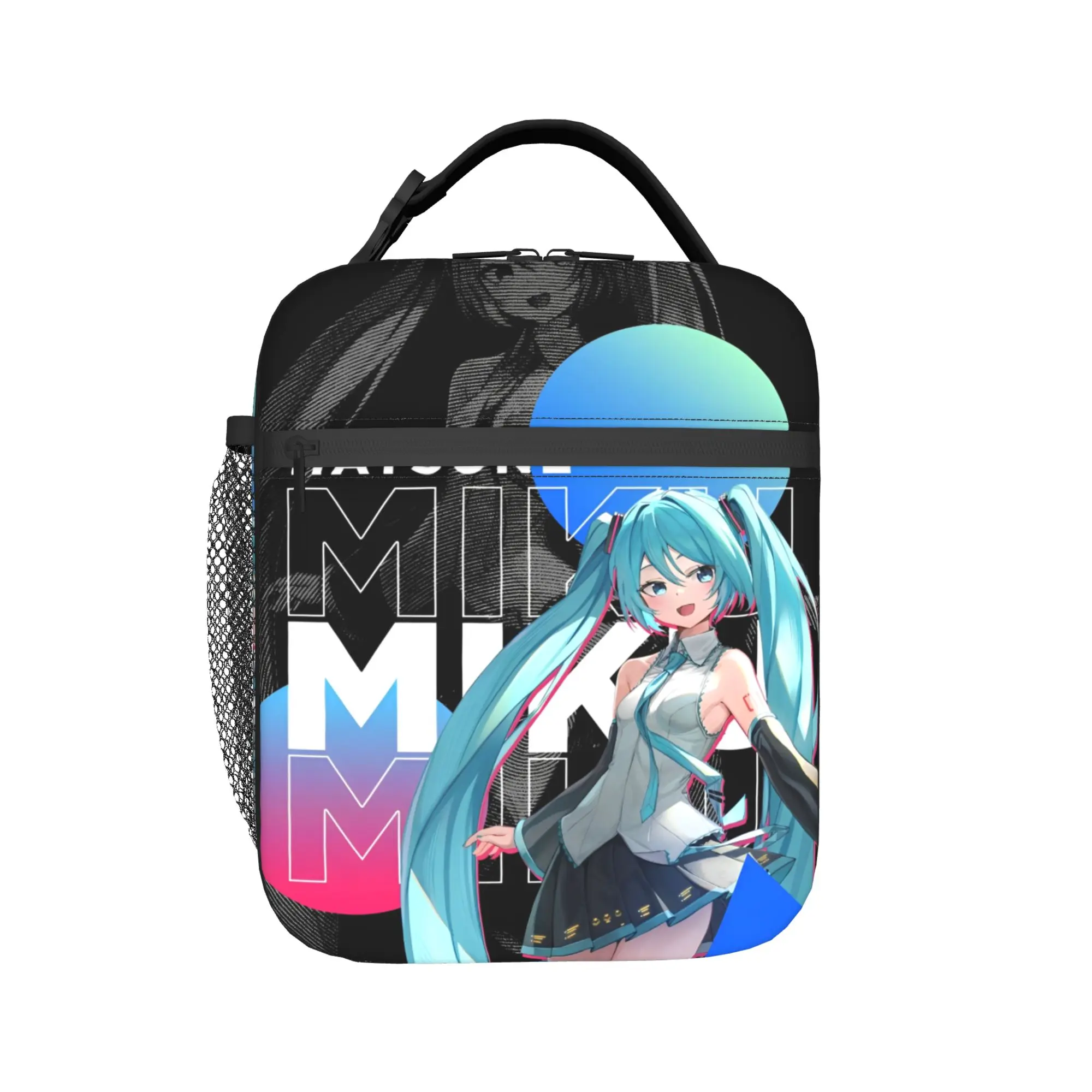 Hatsune Miku Thermal Insulated Lunch Bags for School Portable Bento Box Men Women Thermal Cooler Lunch Boxes
Hatsune Miku Thermal Insulated Lunch Bags for School Portable Bento Box Men Women Thermal Cooler Lunch Boxes
